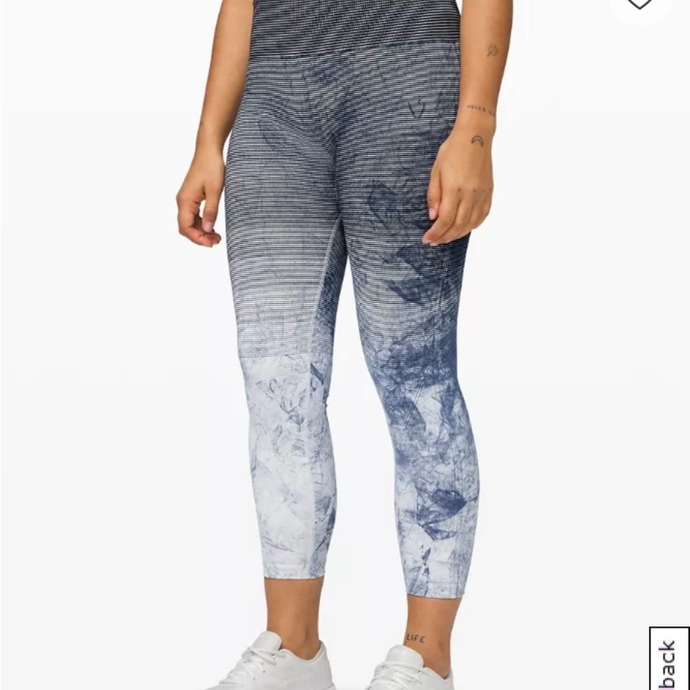 Lululemon Ebb To  Train Tight Wash Leggings 6